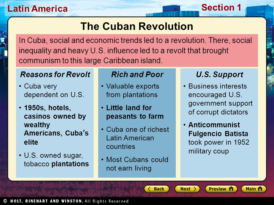 Latin America Section 1 Aim: How did Revolution change Cuba? Topic: Cuban Revolution. - ppt download