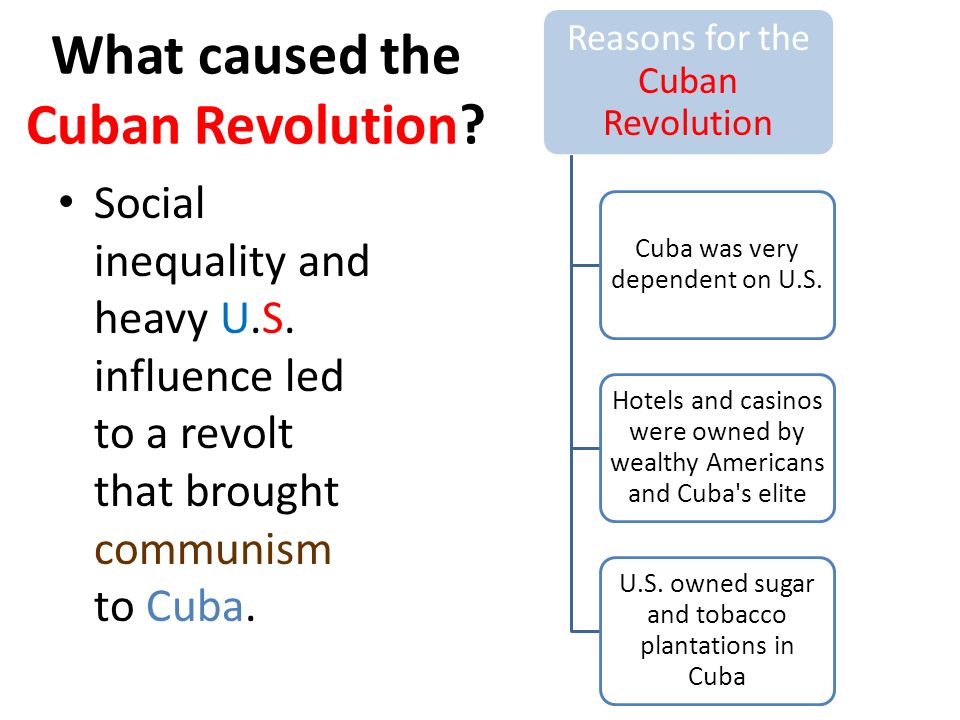 cuban revolution causes and effects