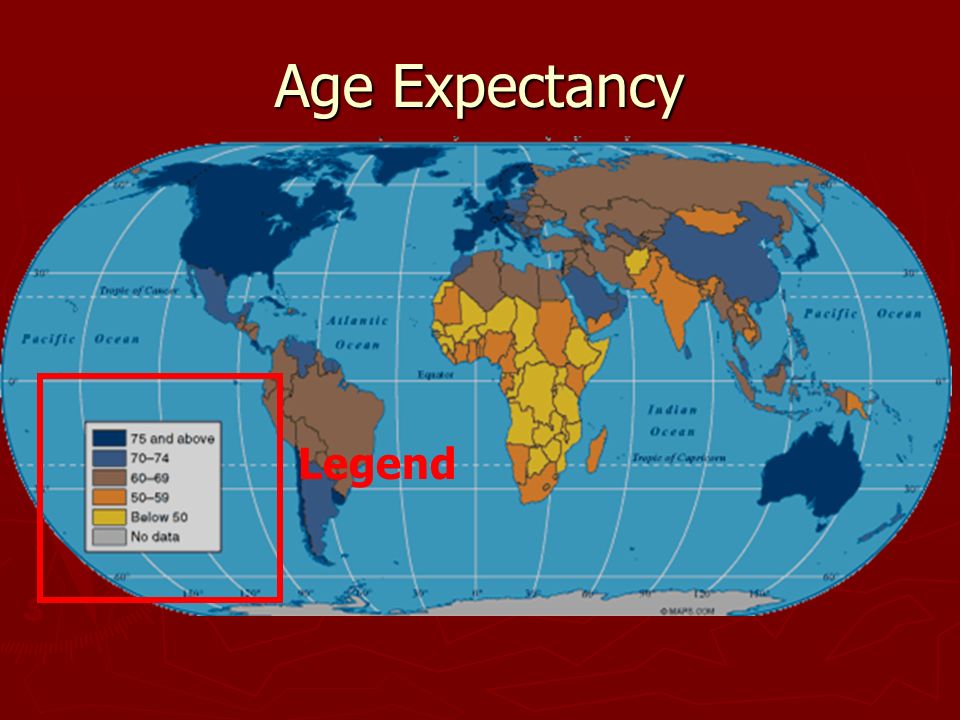 Age Expectancy Legend