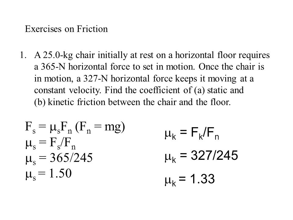 Friction Kinetic And Static Forces Of Friction Arises