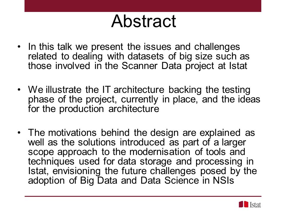 abstract for statistics project