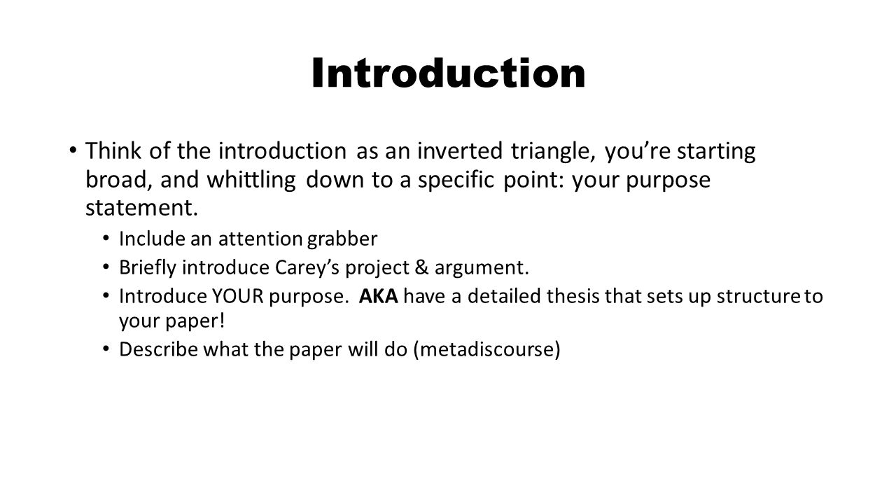 Starting an essay introduction