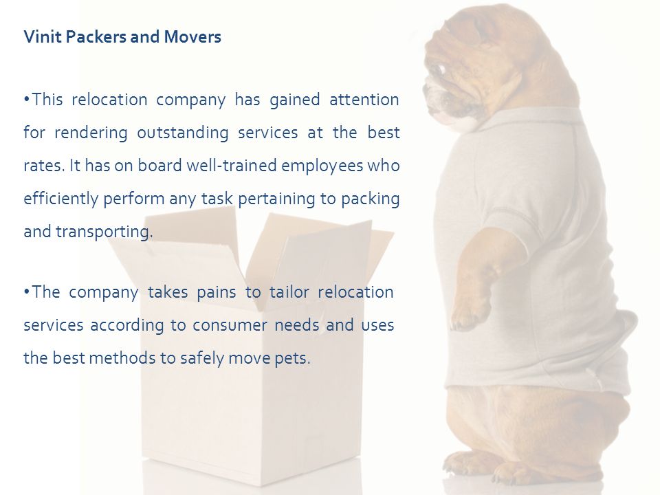 Vinit Packers and Movers This relocation company has gained attention for rendering outstanding services at the best rates.