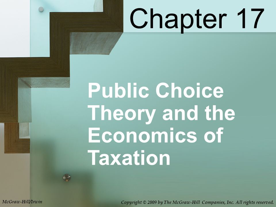 Public Choice Theory And The Economics Of Taxation Chapter 17 McGraw ...