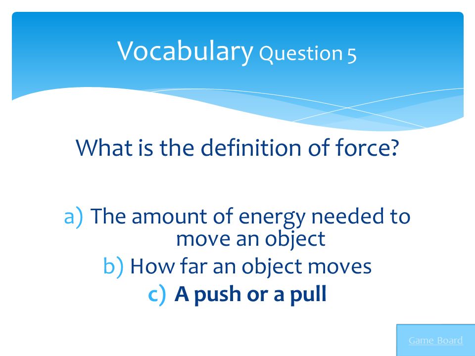 What is the definition of force.