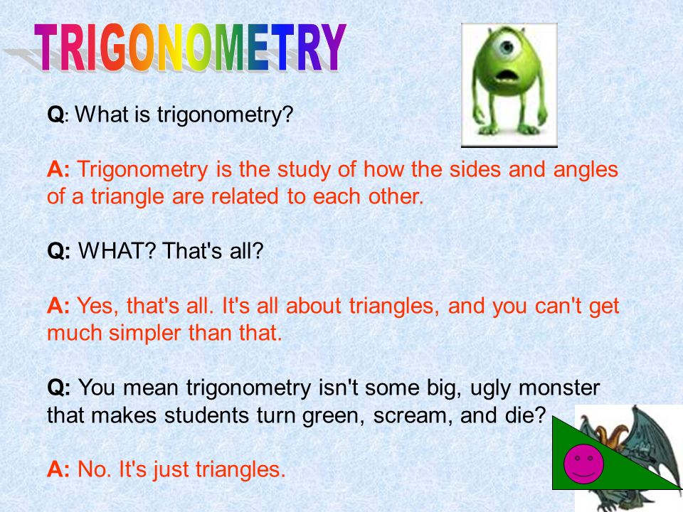 trigonometry is the study of