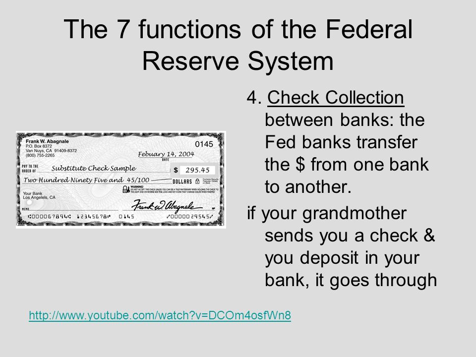 The 7 functions of the Federal Reserve System 4.