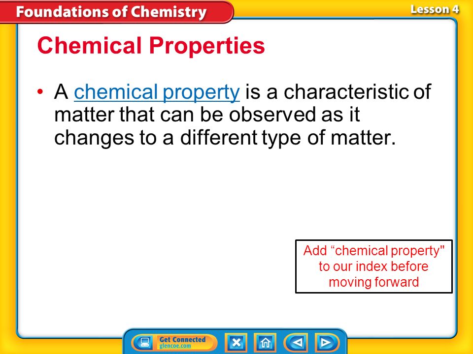 10.4 Chemical Properties and Changes 10/19/2015 Add the new notes to ...