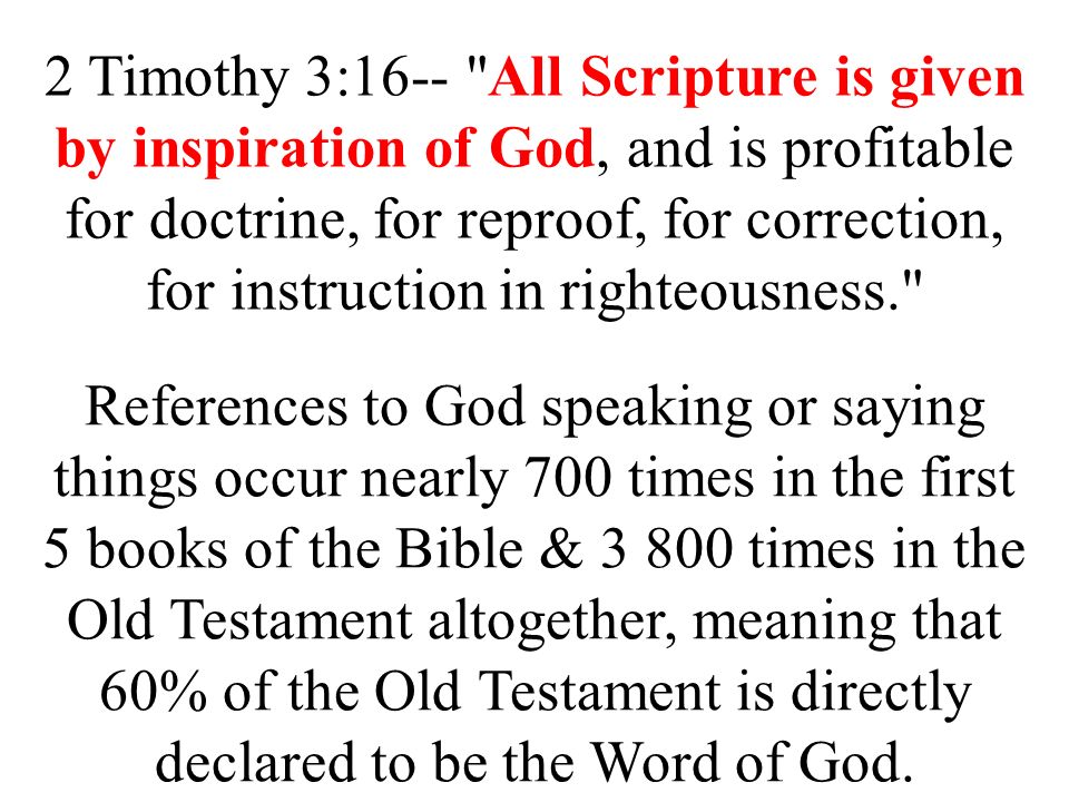 Is The Bible The Word of God? The Bible Is The Word of God