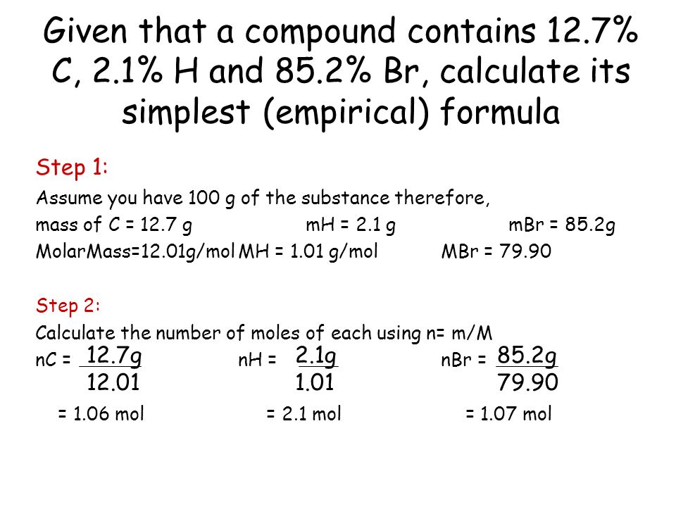 simplest formula
 Simplest (Empirical) and Molecular Formulas. Molecular ...