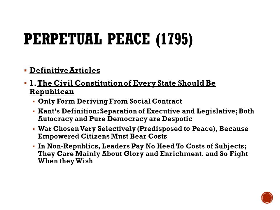 perpetual peace definition