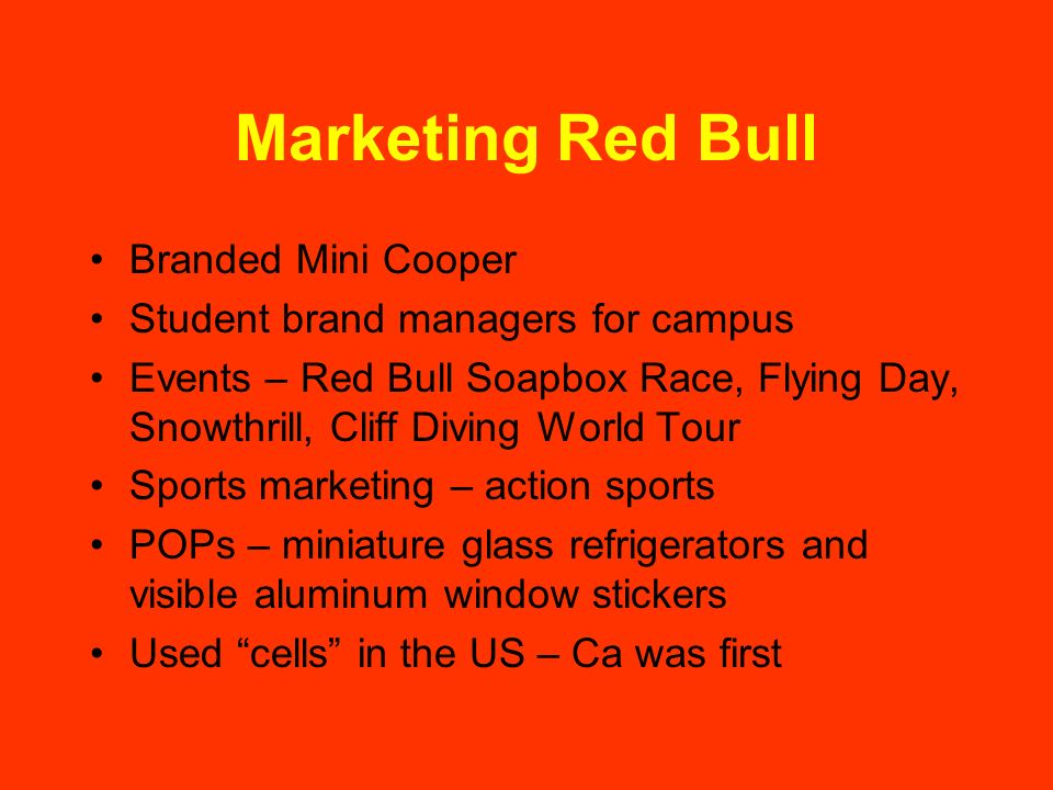 red bull marketing segmentation