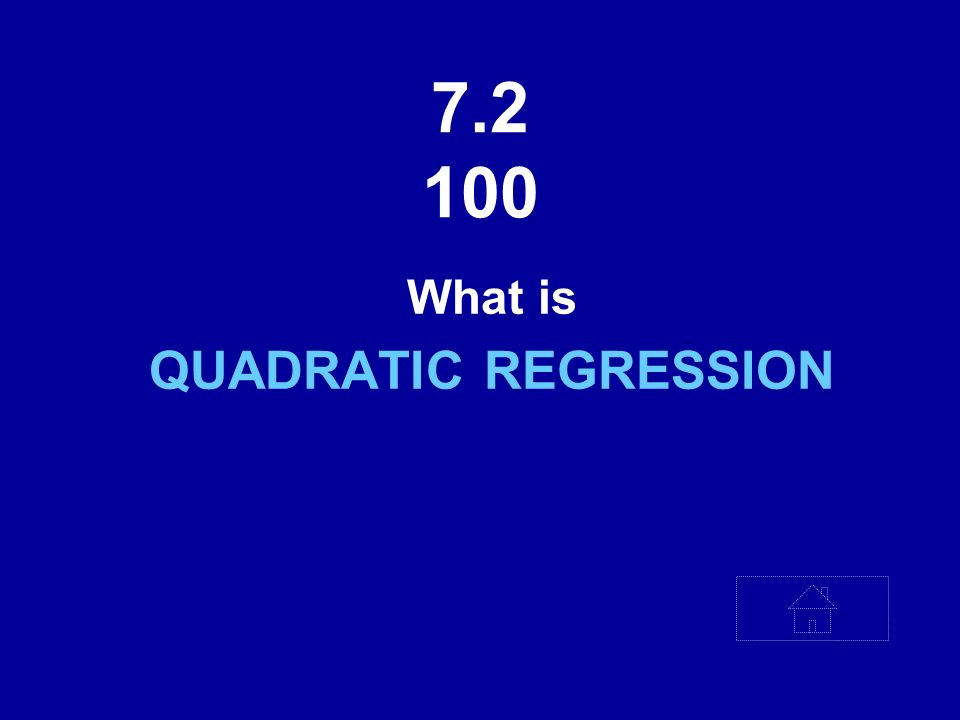 What is QUADRATIC REGRESSION