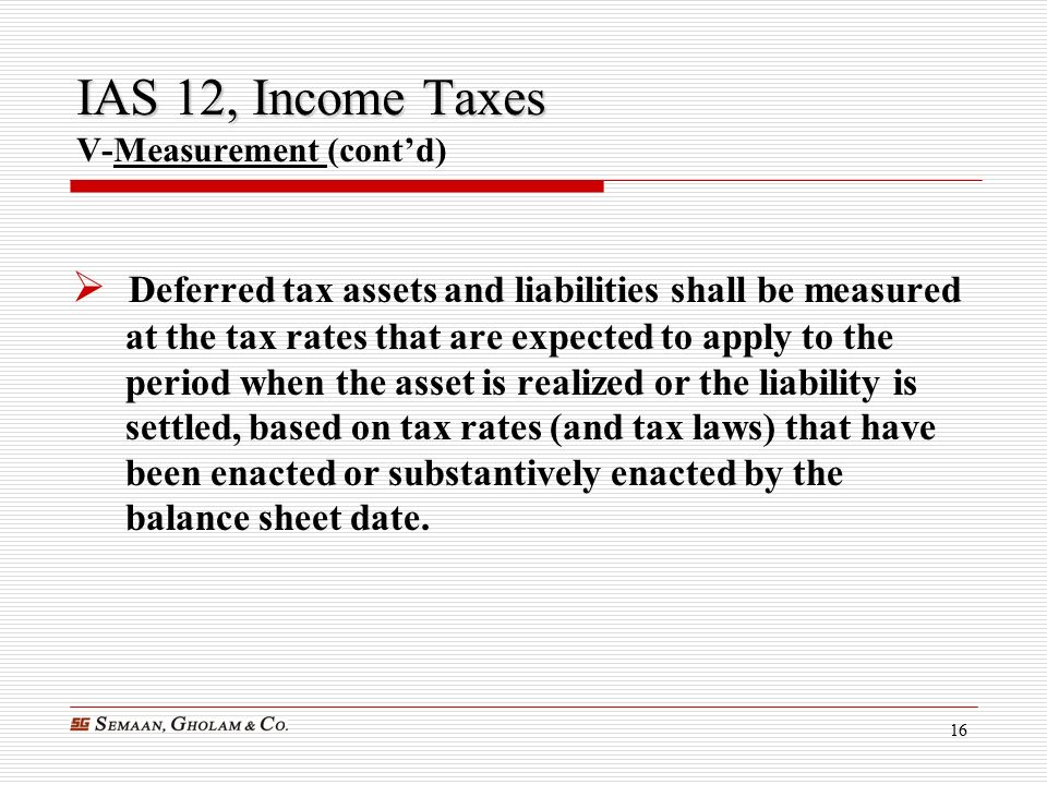 international accounting standard 12 income taxes ppt download illustrative financial statements 2018 ey corporate social responsibility performance