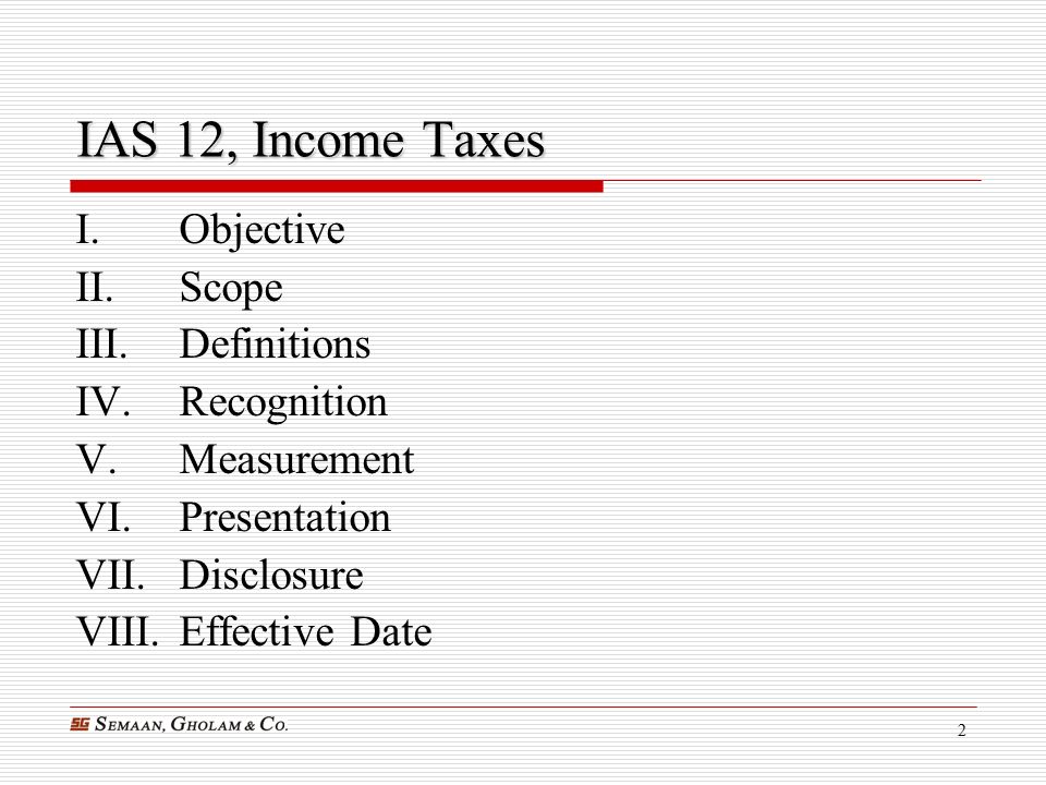 international accounting standard 12 income taxes ppt download why is profit and loss appropriation account prepared honeywell balance sheet