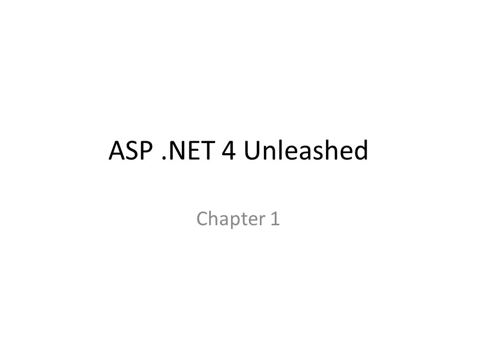 unleashed asp.net 4.0