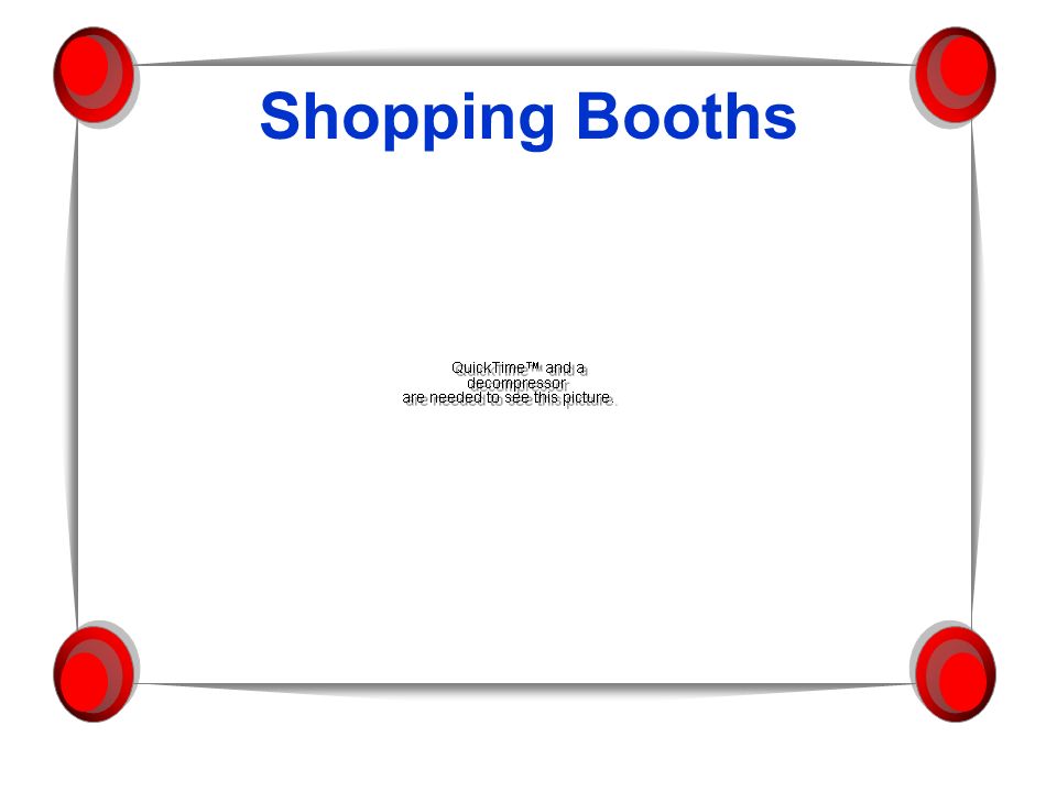 Shopping Booths