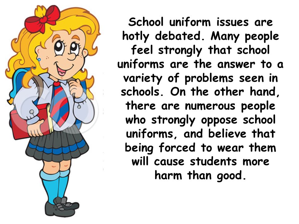problems with school uniforms