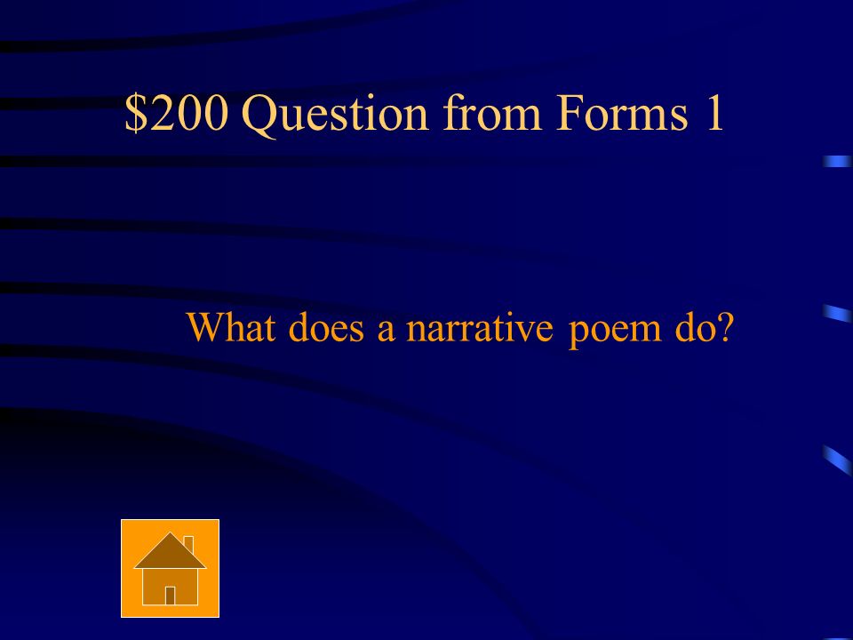 $100 Answer from Forms 1 Free verse