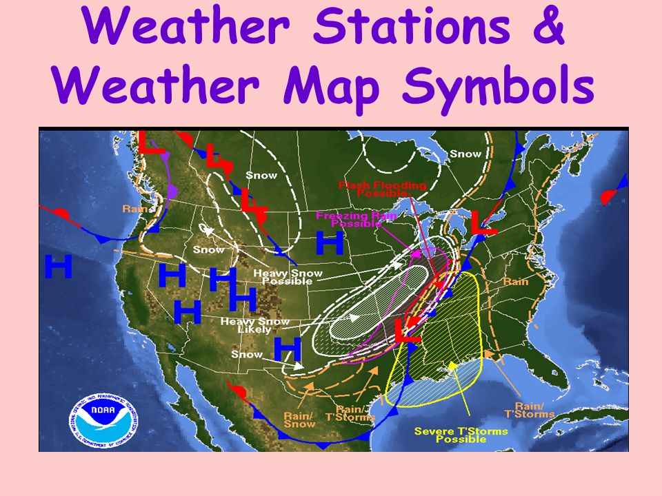 Weather Stations Weather Map Symbols Temperature Top Left