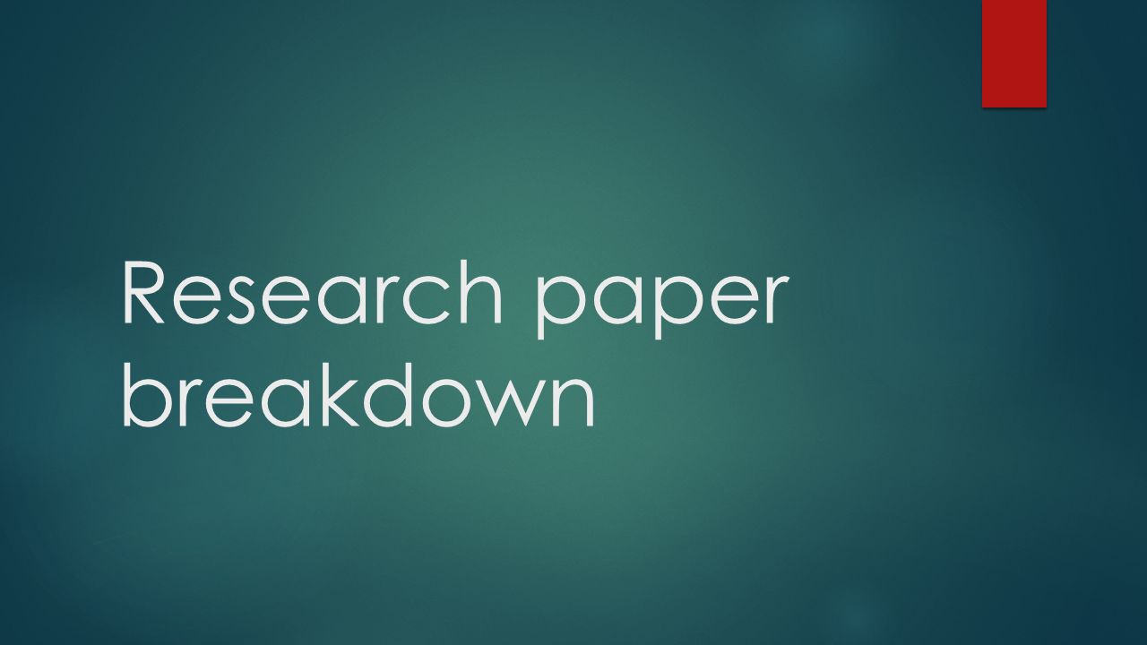 research article analysis paper narcotics