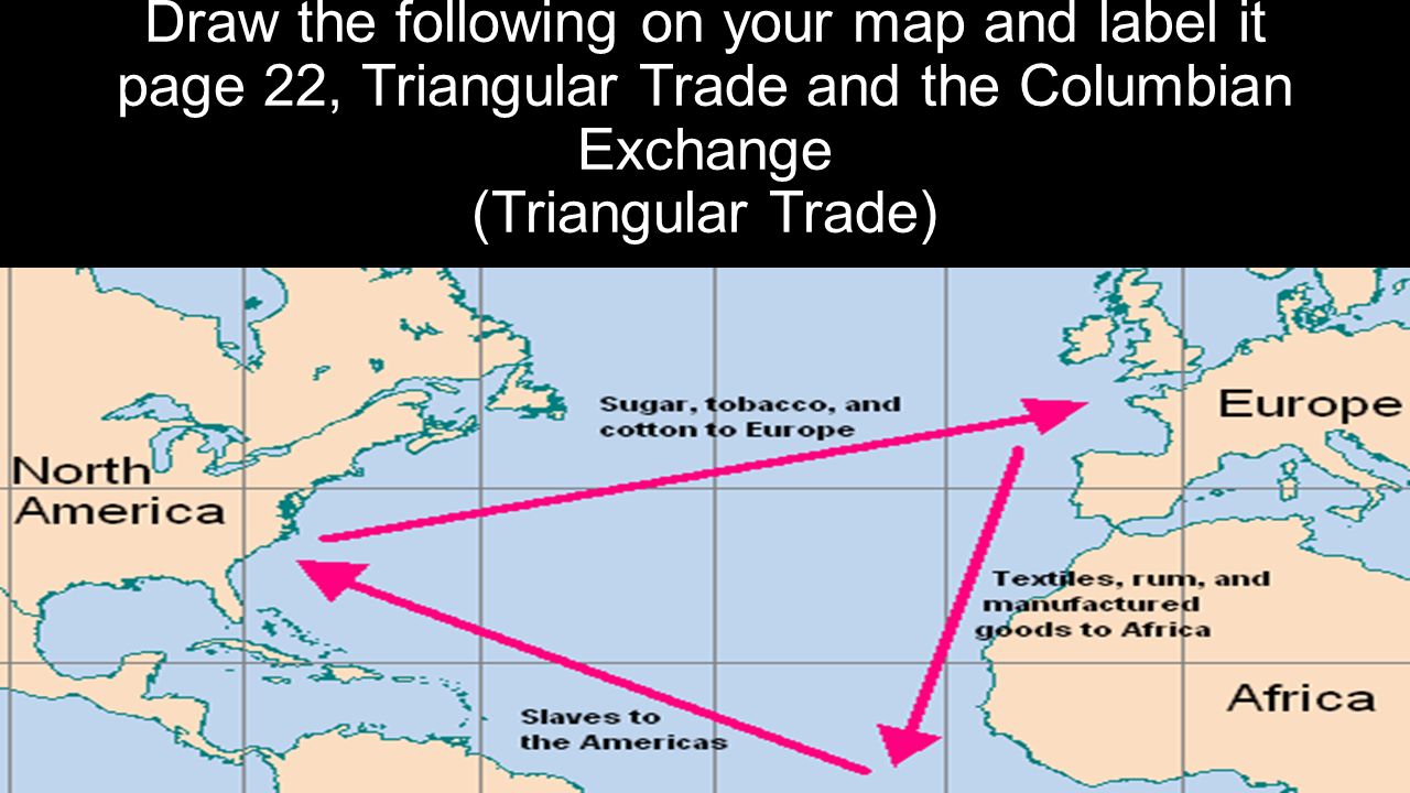 the triangular trade involved what 3 regions