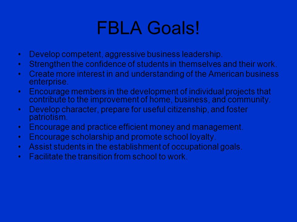 FBLA!!! Simply the best “The more difficulties one has to 
