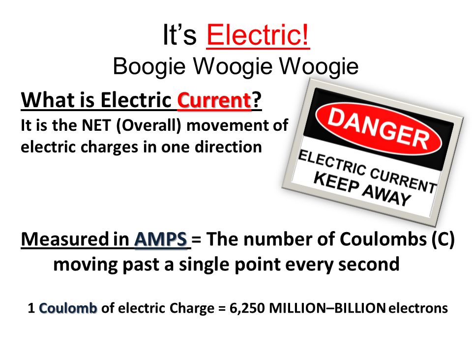It’s Electric. Boogie Woogie Woogie Voltage What is Voltage.