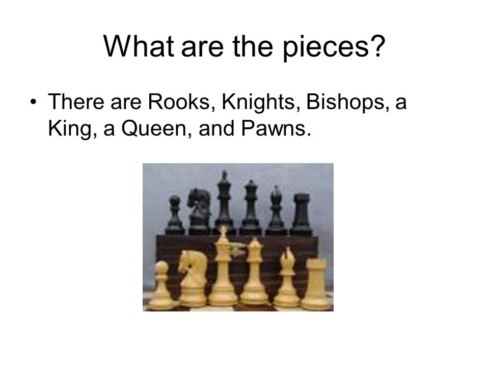 What are the names of different objects of chess? - Quora