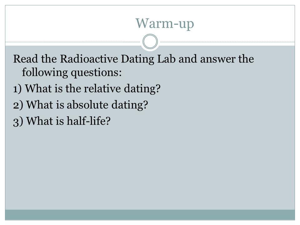 radiometric dating practice worksheet answer key