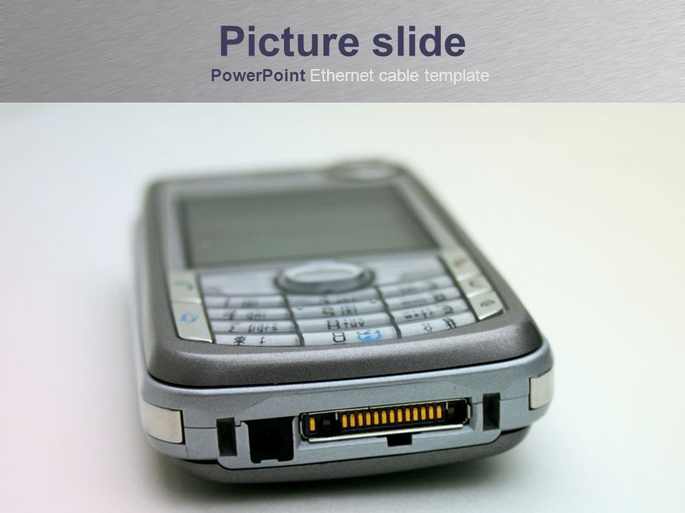 Picture slide PowerPoint Ethernet cable template