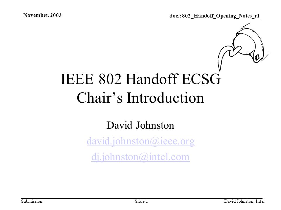 doc.: 802_Handoff_Opening_Notes_r1 Submission November.