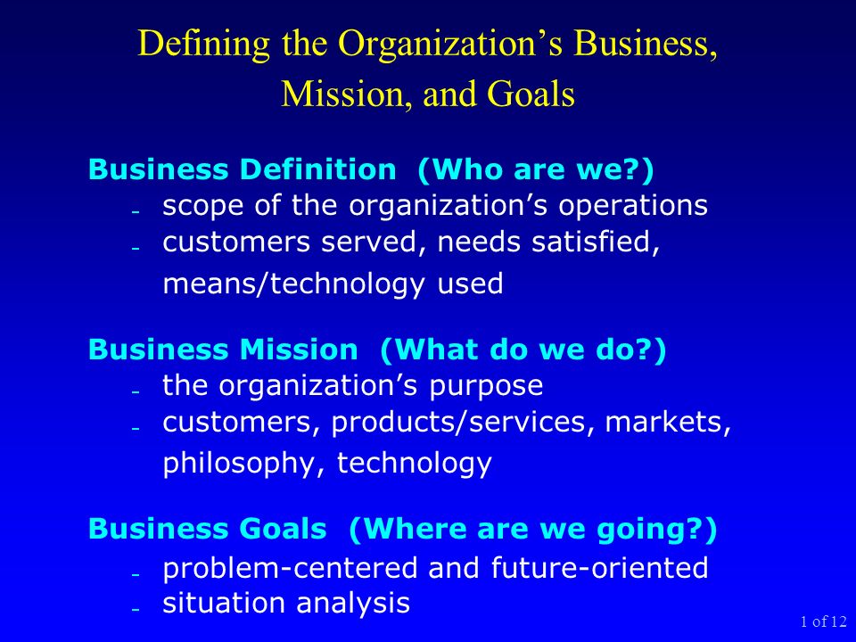 What is the defining business and definition of business by authors