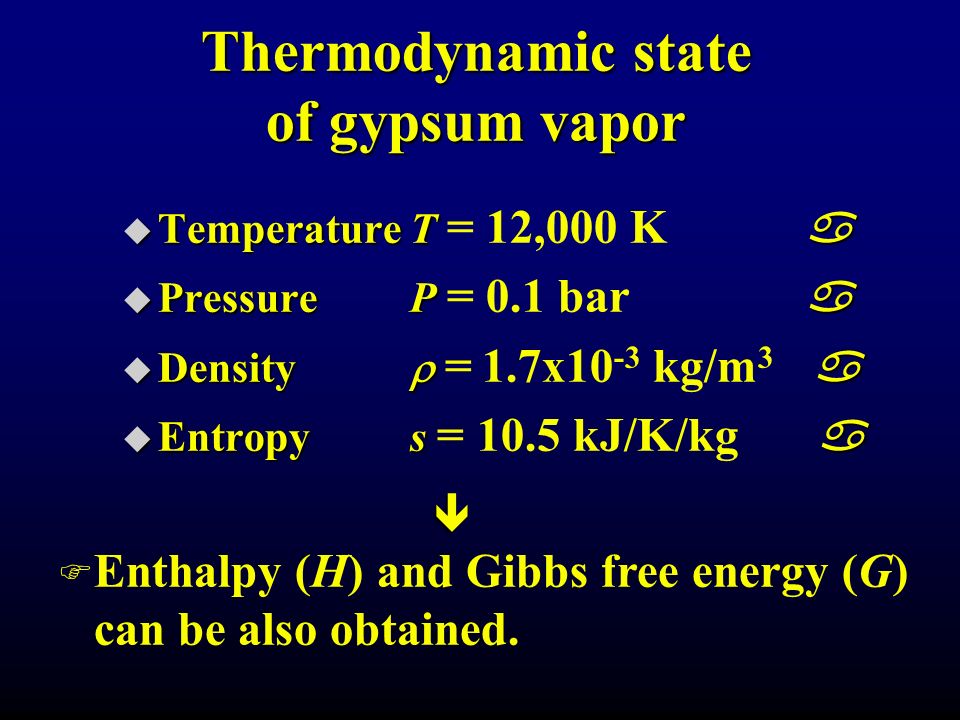 Toward A Complete Measurement Of The Thermodynamic State Of An Impact Induced Vapor Cloud S Sugita K Hamano T Matsui University Of Tokyo T Kadono Ppt Download