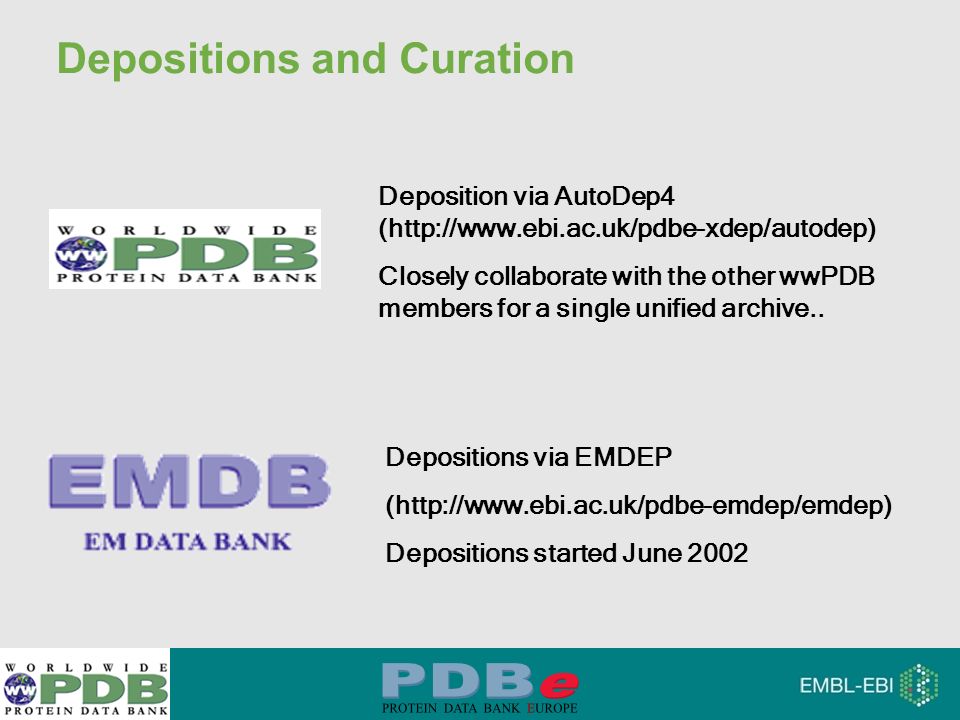 conjunction At risk Facet EBI is an Outstation of the European Molecular Biology Laboratory. Protein  Database in Europe Deposition, Validation, Search and Analysis Services. -  ppt download
