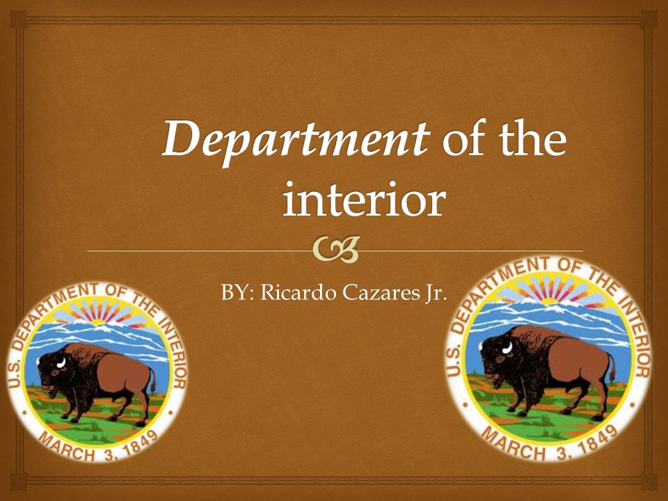 By Ricardo Cazares Jr What Does The Department Of The