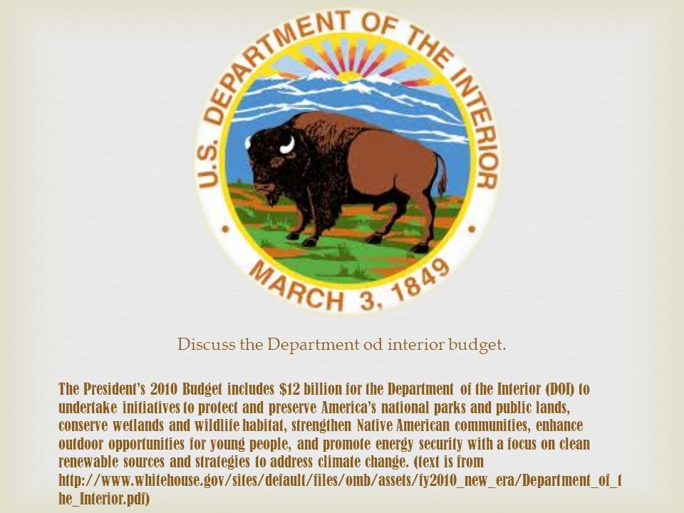 By Ricardo Cazares Jr What Does The Department Of The
