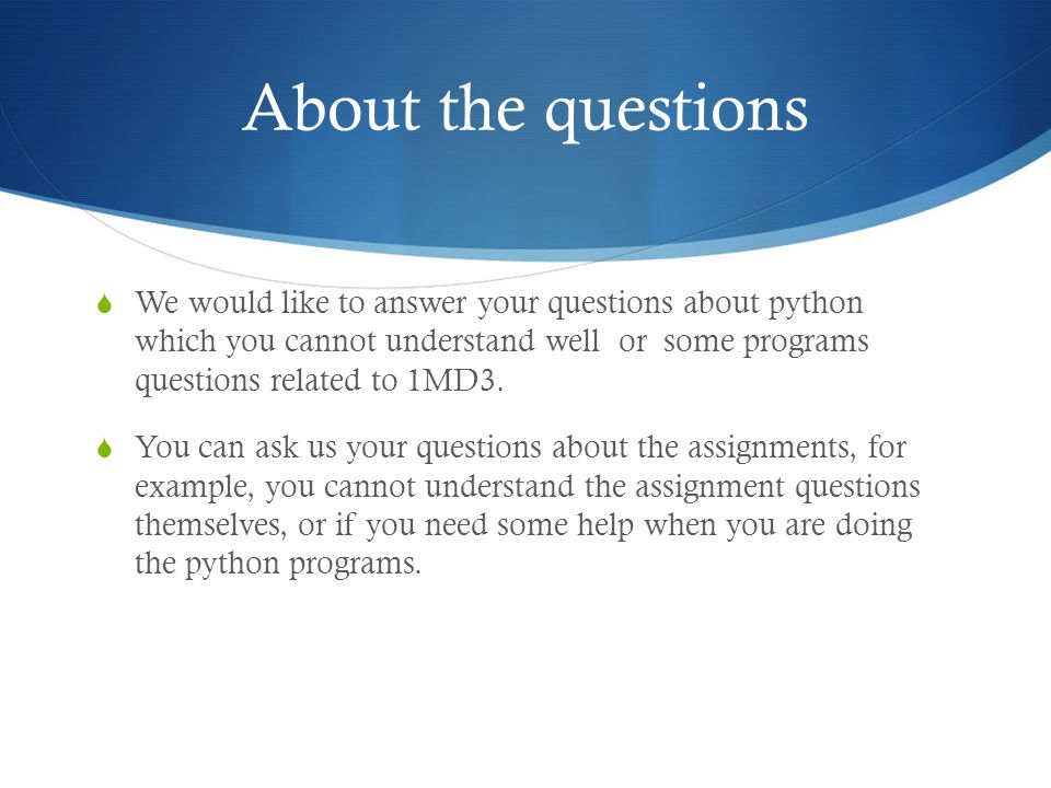 Computer Science 1MD3 Introduction to Programming Michael Liut Ming ...