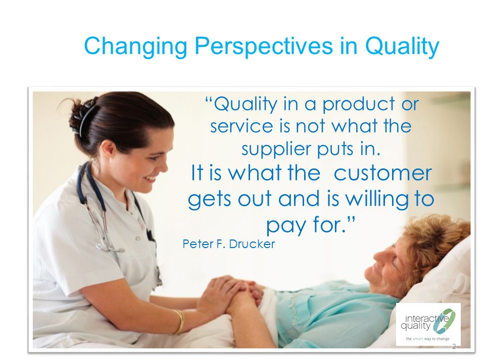 HEALTHCARE QUALITY CONCEPTS Chapter 1