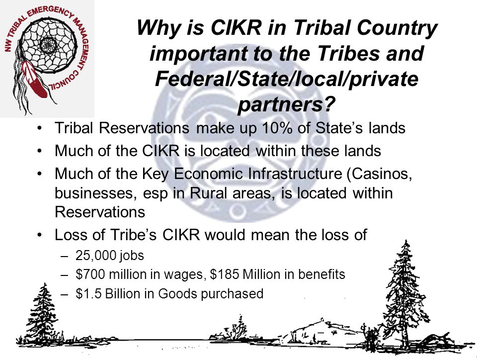 Why is CIKR in Tribal Country important to the Tribes and Federal/State/local/private partners.
