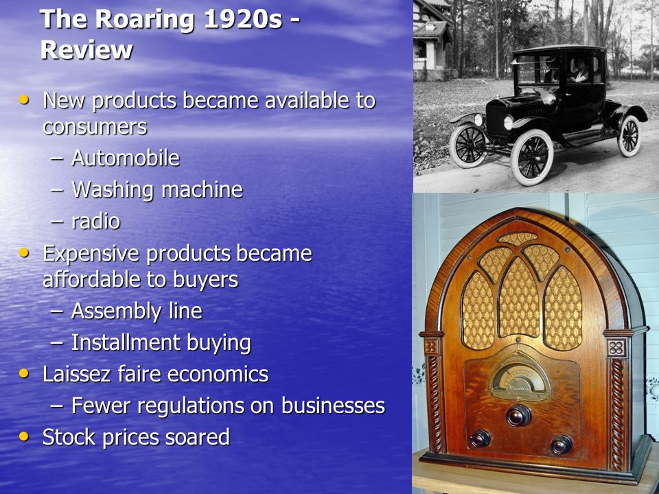 1920s consumer products