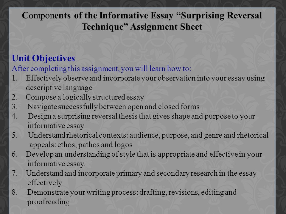Essay on theme