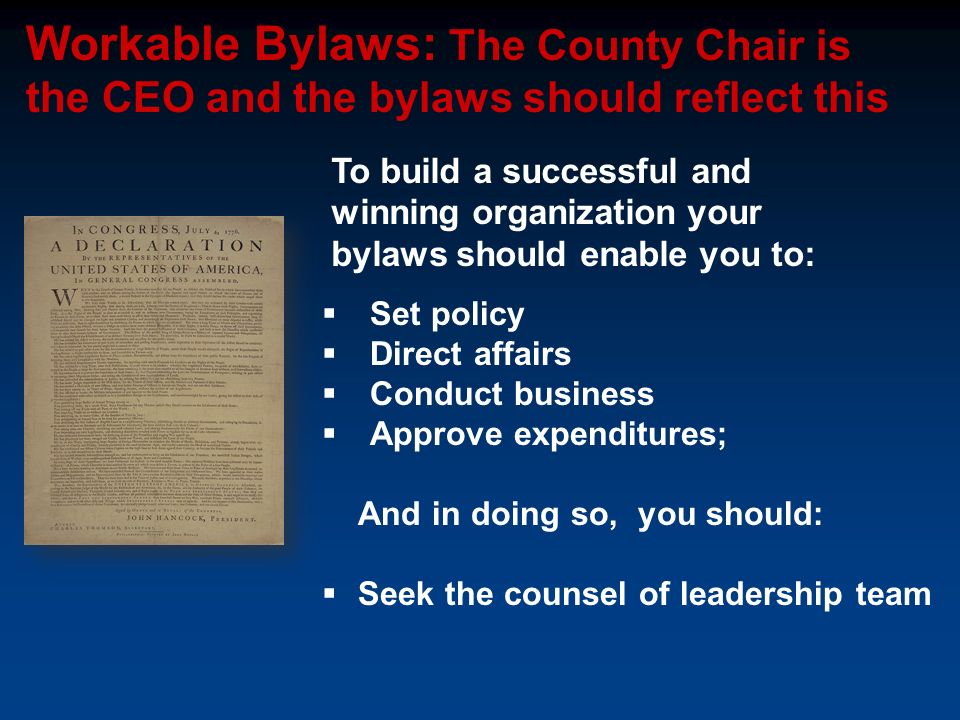 The Republican County Chairman S Battle Plan For Building A