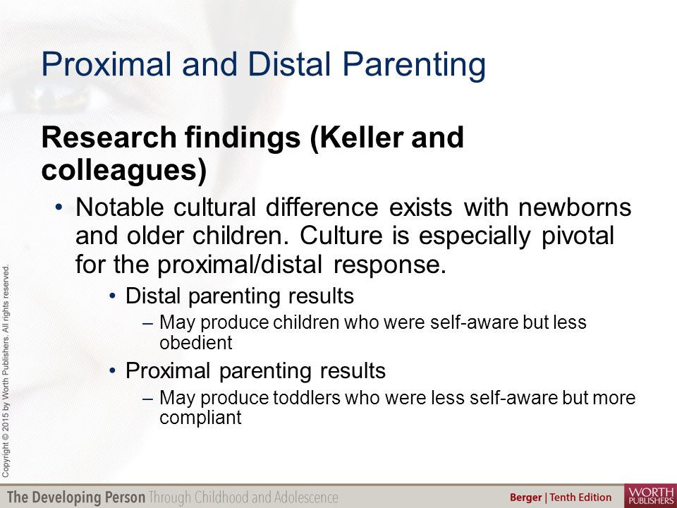 distal parenting tends to produce children who are
