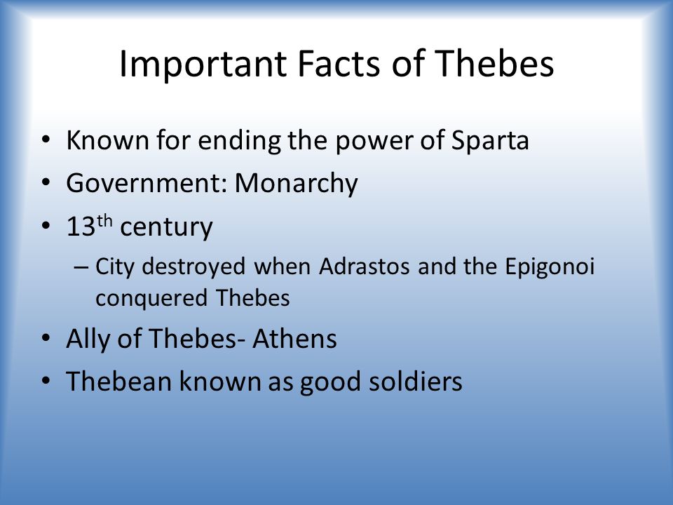 thebes government