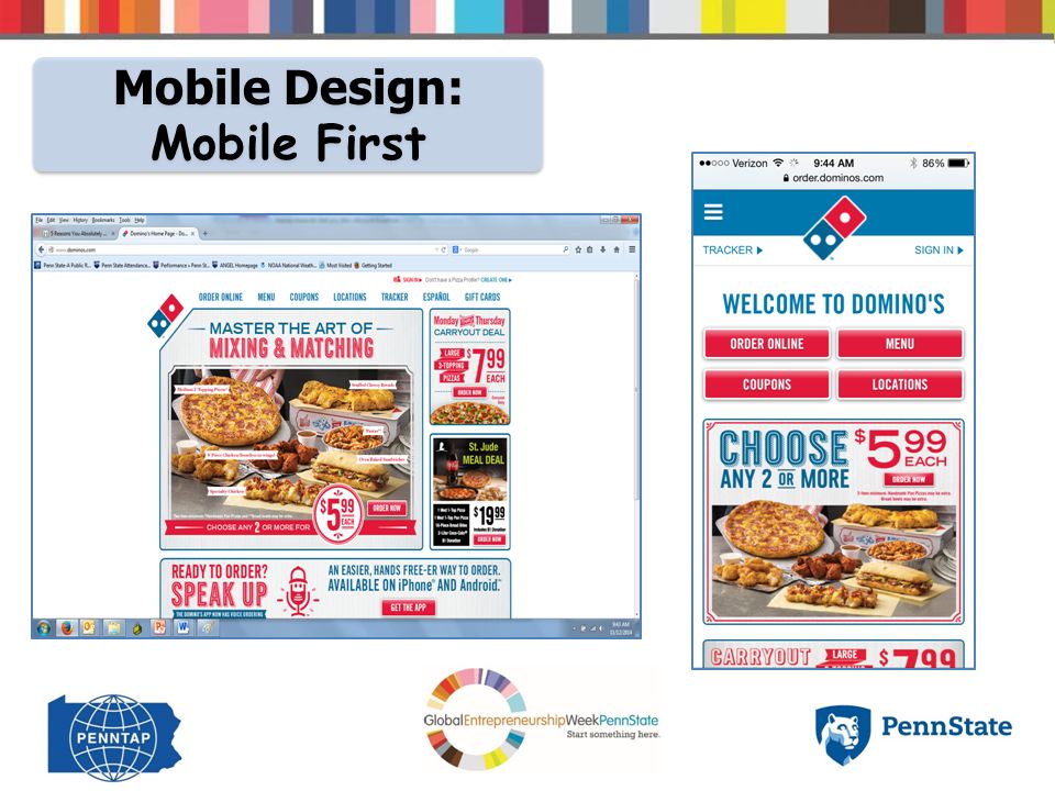 Mobile Design: Mobile First Mobile Design: Mobile First