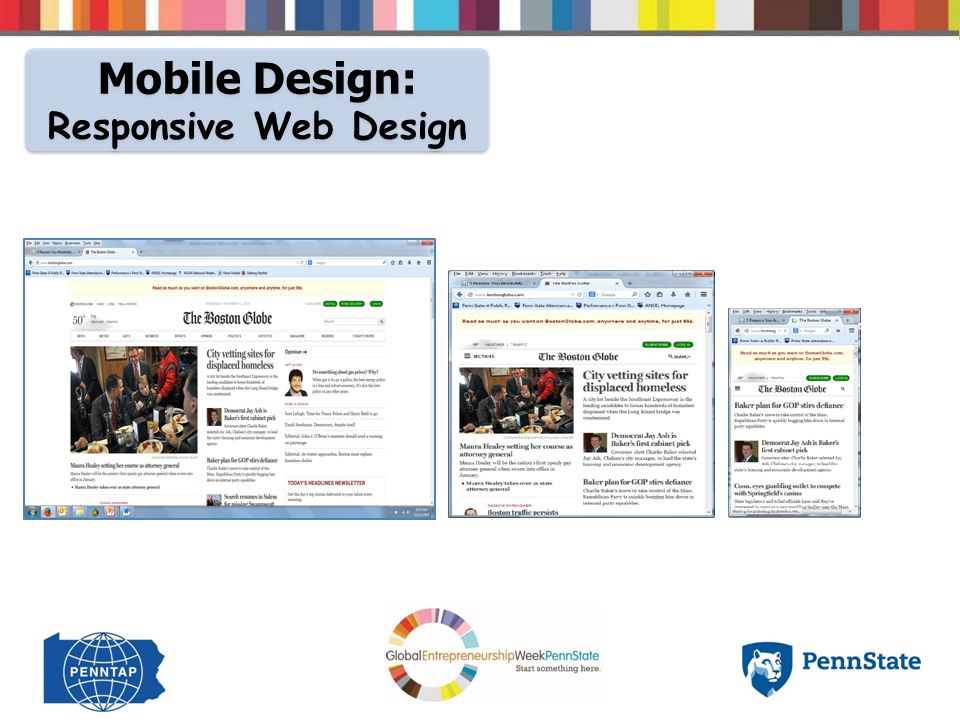 Mobile Design: Responsive Web Design Mobile Design: Responsive Web Design