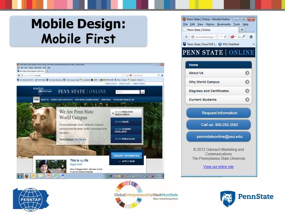 Mobile Design: Mobile First Mobile Design: Mobile First