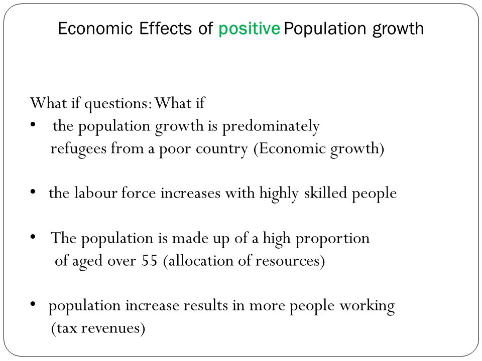 positive effects of economic growth