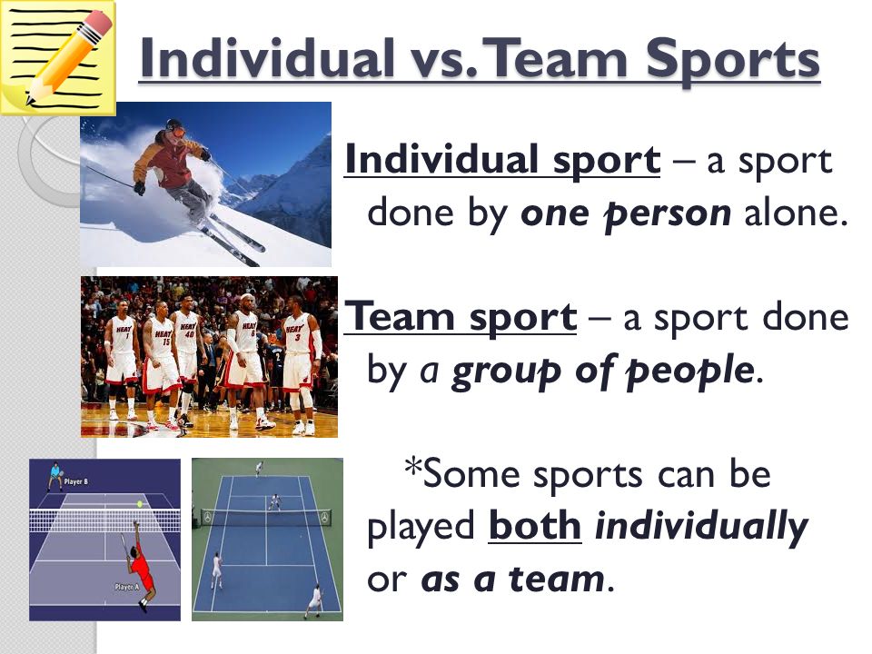 group sport for individual
